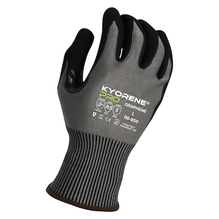 Kyorene Pro 15g  Graphene Liner with  Black HCT MicroFoam Nitrile Palm Coating (XXL) PK Gloves 00-850 (XXL)